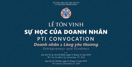 Lễ Tôn vinh Sự học của Doanh nhân lần thứ 19 tại Hà Nội, lần thứ 18 tại HCM: “Doanh nhân và Lòng yêu thương”